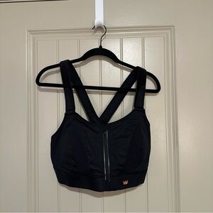 SHEFIT Black High-Impact Sports Bra